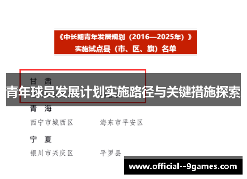 青年球员发展计划实施路径与关键措施探索 青年球员发展计划实施路径与关键措施探索